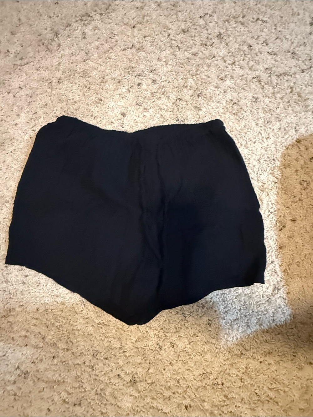 SHEIN Black High-Waist Elastic Shorts